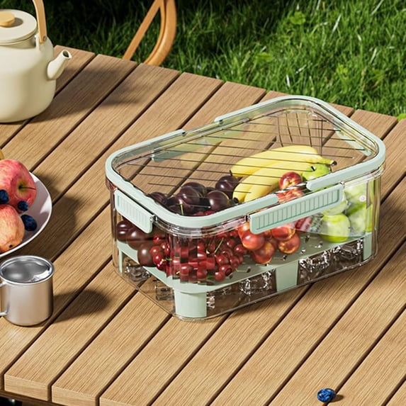Vegetable and Fruit Storage Container, Portable Fridge Organizer ...
