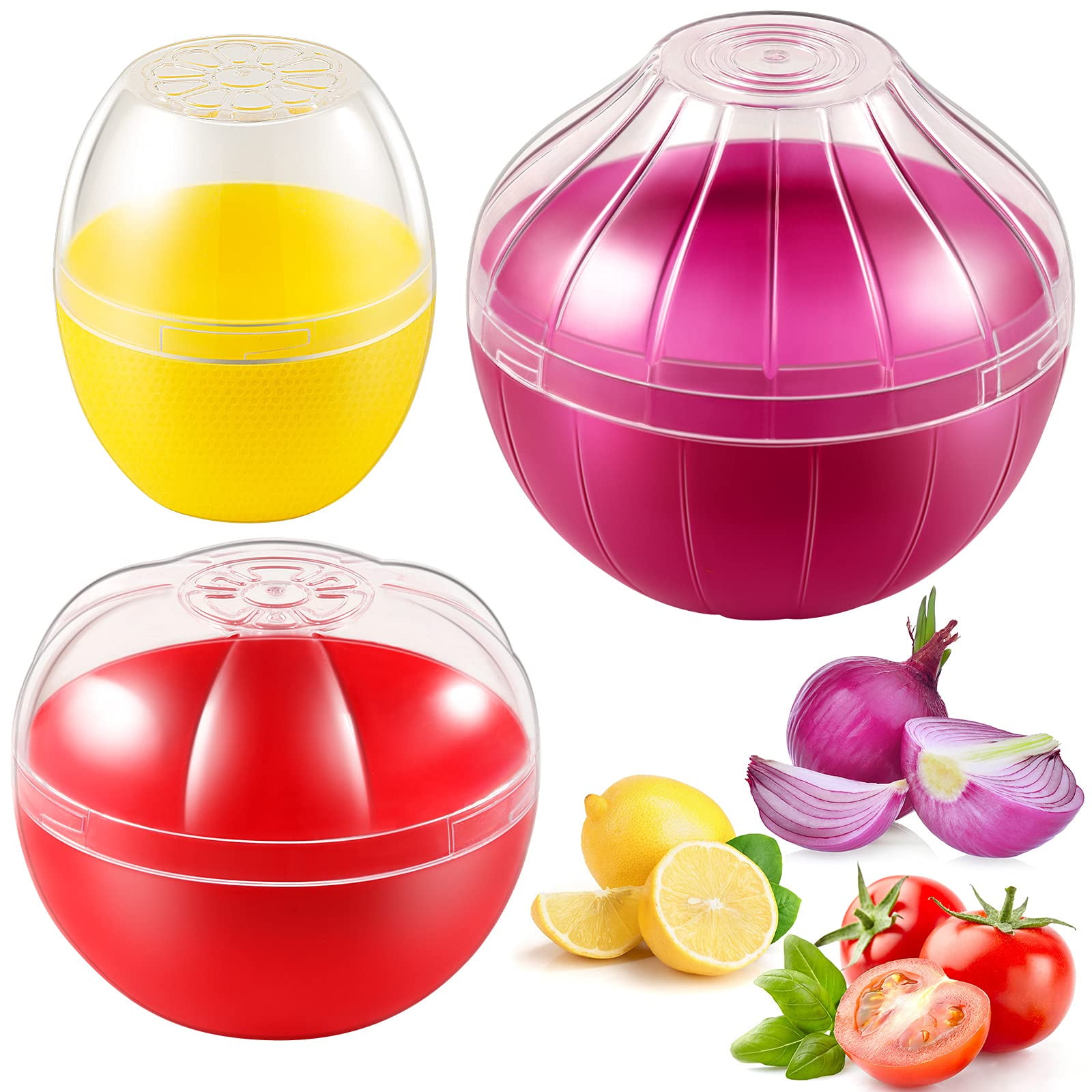 Walmart's BPA Free 3Pc Veggie Produce Storage Containers Tomato