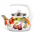 thumbnail image 1 of Vegetable Garden Enamel Kettle 2.3-qt., 1 of 10