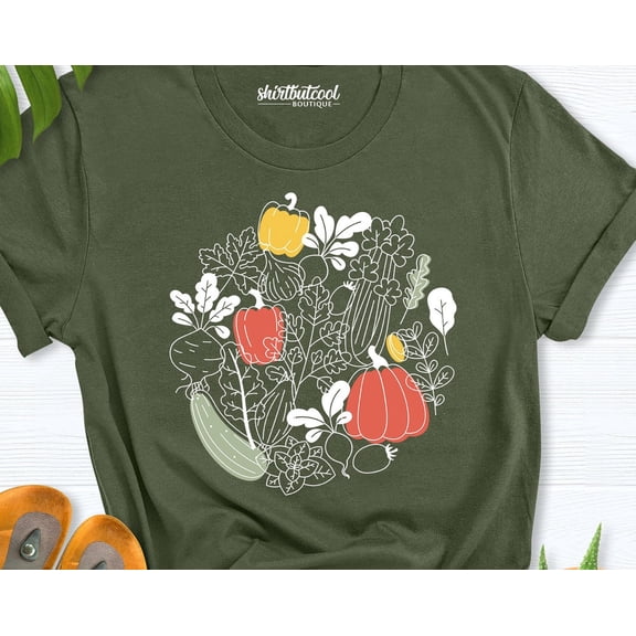 Vegetable Garden Shirt, Cottagecore Clothing, Plant Aesthetic Shirt, Farmer Shirt, Vegetable Print Shirt, Gardening T-Shirt, Gardener Shirt SWEATSHIRT All Size S-5XL