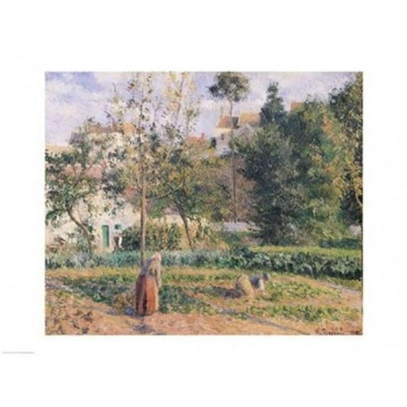 Posterazzi BALXIR33791 Vegetable Garden at The Hermitage Pontoise 1879 Poster Print by Camille Pissarro - 24 x 18 in.