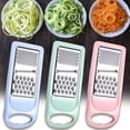 thumbnail image 1 of Vegetable Grater Cheese Shredder, Stainless Steel Manual Kitchen Gadget for Effortless Zesting and Slicing, Ergonomic Handle Rust-proof Food Prep Tool, Topliu, 1 of 9