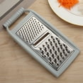 thumbnail image 1 of Vegetable Grater under $5! kkbbma 3-in-1 Box Grater, Stainless Steel Vegetable Shredder Slicer for Kitchen, Cheese, Potato, Carrot, Easy Clean, 1 of 6