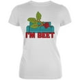 thumbnail image 1 of Vegetable I'm Beet Beat Juniors Soft T Shirt White SM, 1 of 1