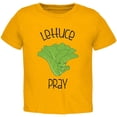 thumbnail image 1 of Vegetable Lettuce Let Us Pray Funny Toddler T Shirt Gold 2T, 1 of 1