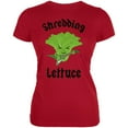 thumbnail image 1 of Vegetable Lettuce Shredding Heavy Metal Guitar Funny Juniors Soft T Shirt Red LG, 1 of 1