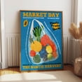 thumbnail image 1 of Vegetable Market Bag Art Poster - Harvest Market Day Exhibition Print - Seasonal Farmers Harvest Wall Art Wall Art, Modern Wall Decor, 24x36 UNFRAMED, 1 of 2