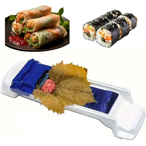 Vegetable Meat Rolling Tool, Grape Roller Machine Sushi Maker, Lumpia Maker, Machine Sushi Maker, Vegetable Meat Rolling Tools for Grape & Cabbage Leaves, Maker Making Home Kitchen Tool
