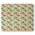 thumbnail image 1 of Vegetable Mouse Pad, Vegetarian Cartoon Arrangement Pickle Onion and Tomatoes on Off White Backdrop, Rectangle Non-Slip Rubber Mousepad, Multicolor, by Ambesonne, 1 of 2