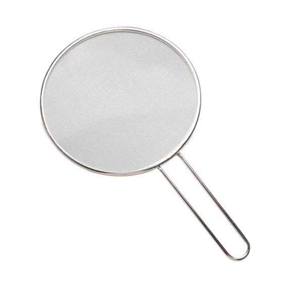 Vegetable Oil for Cooking Splatter Guard Stainless Steel with Handle for Frying Fish and Stir Frying Vegetables Oil Blocking Net Pizza Tray