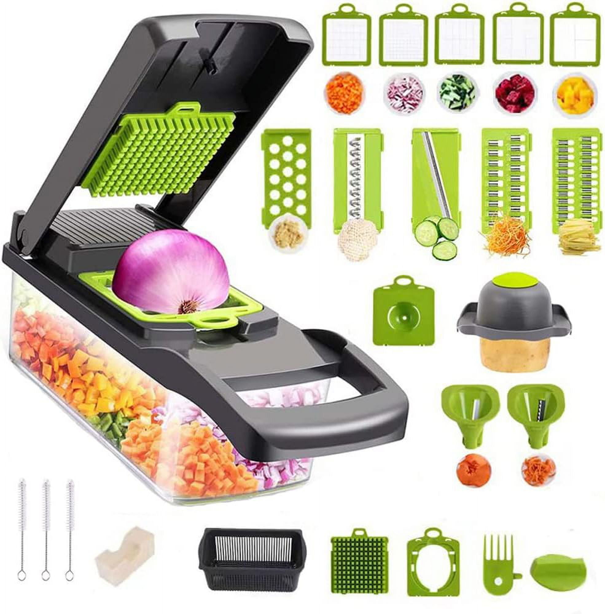 Vegetable Onion Dicer Chopper 25in1 Multifunctional Slicer Kitchen