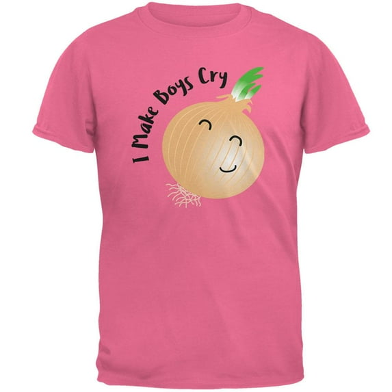 Vegetable Onion I Make Boys Cry Funny Mens T Shirt Azalea X-LG