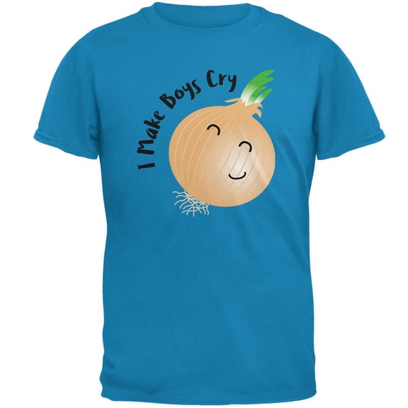 Vegetable Onion I Make Boys Cry Funny Mens T Shirt Sapphire LG