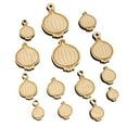 thumbnail image 1 of Vegetable Onion Plant Wood Mini Charms Shapes DIY Craft Jewelry - No Hole - 20mm (15pcs), 1 of 7