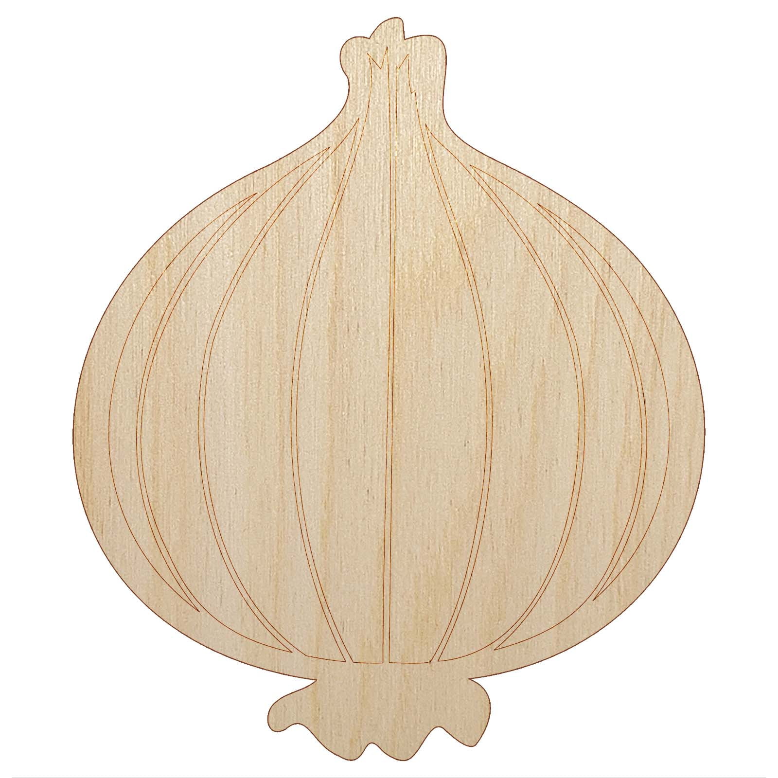 Vegetable Onion Plant Wood Shape Unfinished Piece Cutout Craft DIY ...