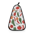 thumbnail image 1 of Vegetable Pattern Hand Towel Quick Drying Home Storage Kitchen Towel Hooks Dish Cloths, 1 of 6