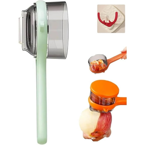 Vegetable Peeler with Container, 2025 New with Box Storage Kitchen Special Fruit Peeler, Fruit and Vegetables Peeler with Storage Box, 2-in-1 Multifunctional Veggie Fruit Peeling Tool (Green)