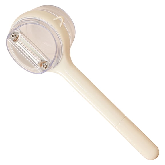 Vegetable Peeler with Container, Stainless Steel Potato Peeler and Fruit Peeler with Storage Box, Multi-Function Veggie Peeler with Peel Catcher for Home Kitchen, 1 Pcs, 9.02x3.27x2.64"