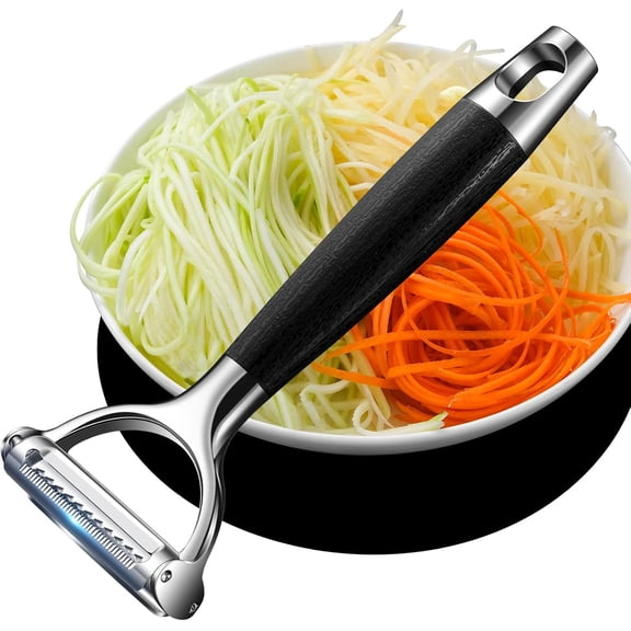Vegetable Peeler and Julienne Cutter,2-in-1 Tainless Steel Blades for vegetable Peeler for Potato,Cabbage,Carrot,Cucumber,Fruit ,Essential Kitchen Tool
