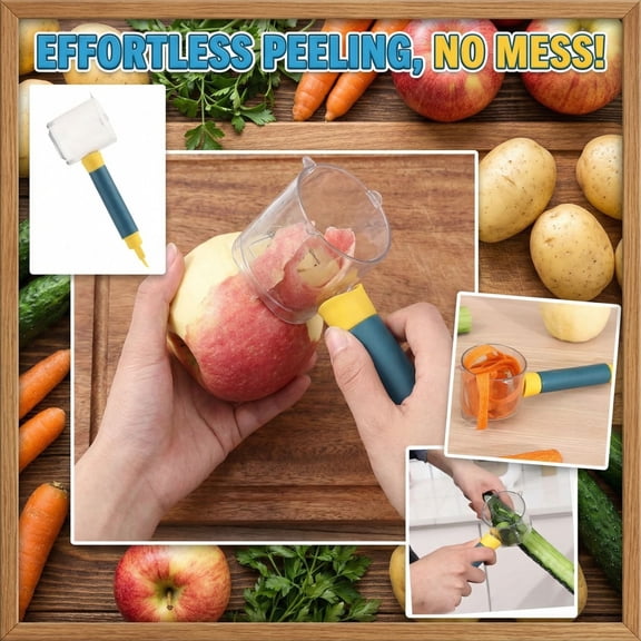 Vegetable Peeler Potato Slicer Handheld Fruit Skin Remover Kitchen Cooking Gadget Ultra Sharp Blade Ergonomic Grip for Carrot Cucumber Daily Meal Prep Salad