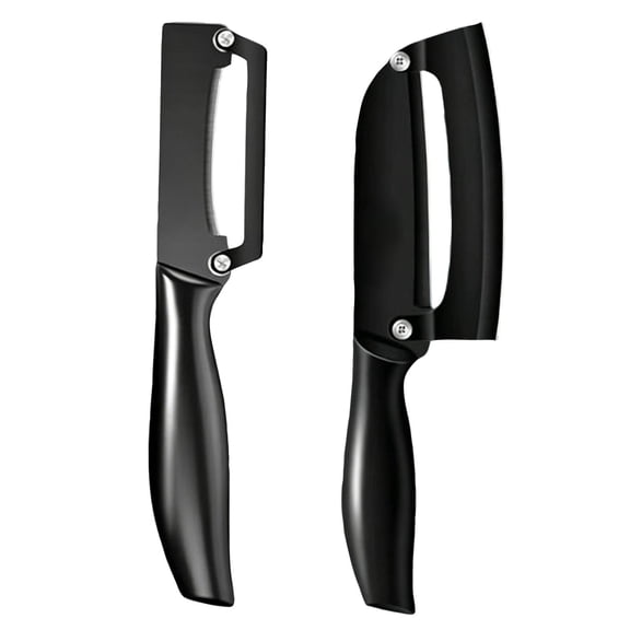 Vegetable Peeler Set, Stainless Steel Blade Kitchen Tool Set with Black Handle, Sharp Cutting Edge for Potato Peeling Fruit Peeling, Gift Set for Home Cooking