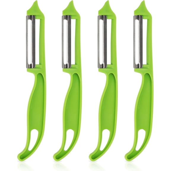 Vegetable Peeler and Grater Set, Multi-Purpose Kitchen Tools, White (Green)