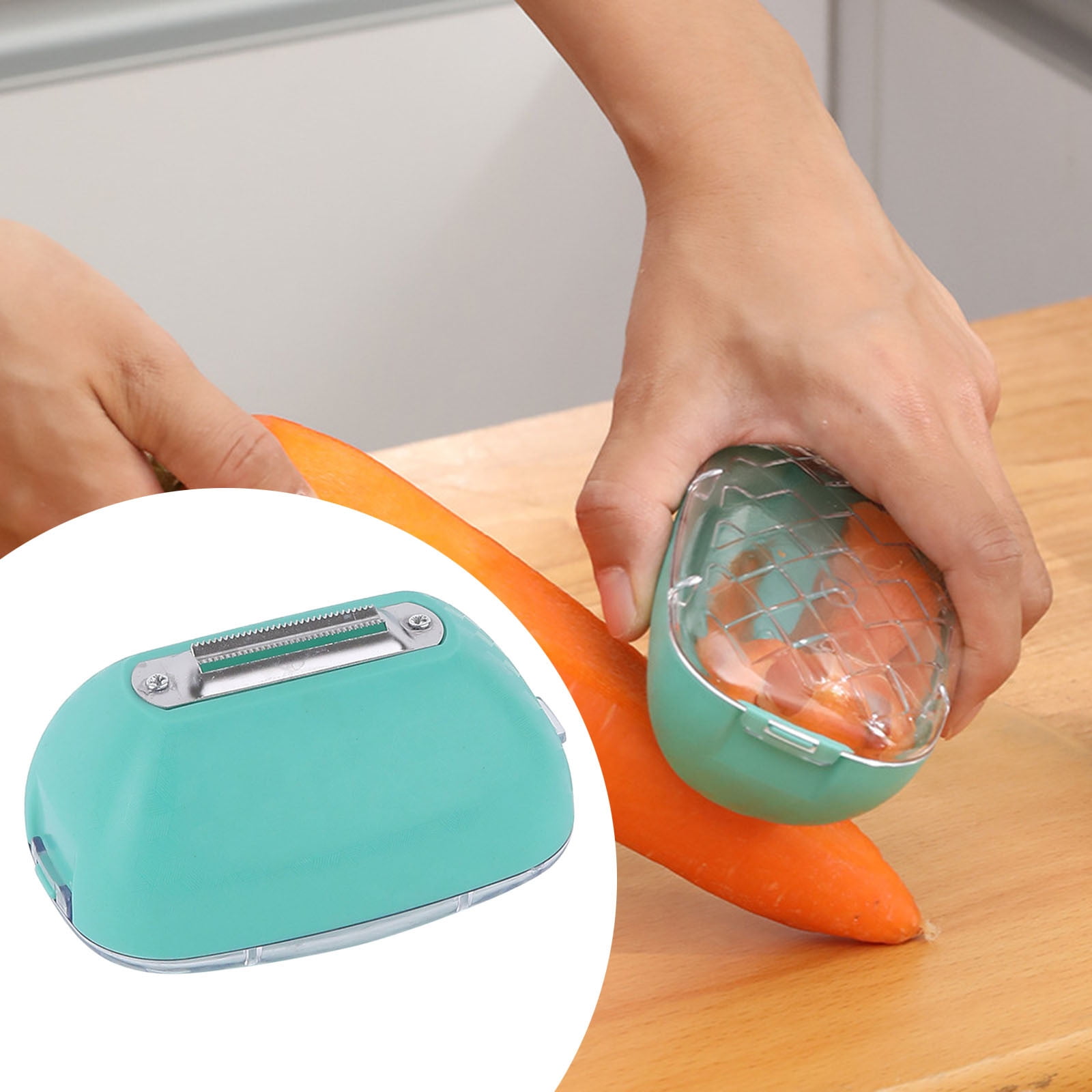 Vegetable Peelers With Catcher Upgrade Functional Corn Proof Melon