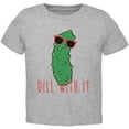 thumbnail image 1 of Vegetable Pickle Dill Deal With It Toddler T Shirt Heather 3T, 1 of 1