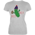 thumbnail image 1 of Vegetable Pickle Dilly Dilly Football Juniors Soft T Shirt Heather SM, 1 of 1