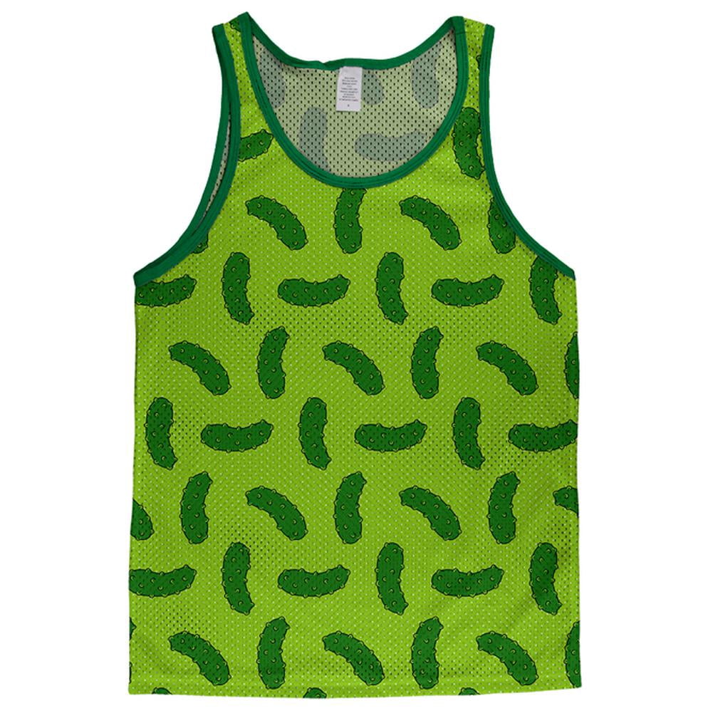 Vegetable Pickle Pattern Adult Mesh Jersey White-Kelly X-LG - Walmart.com