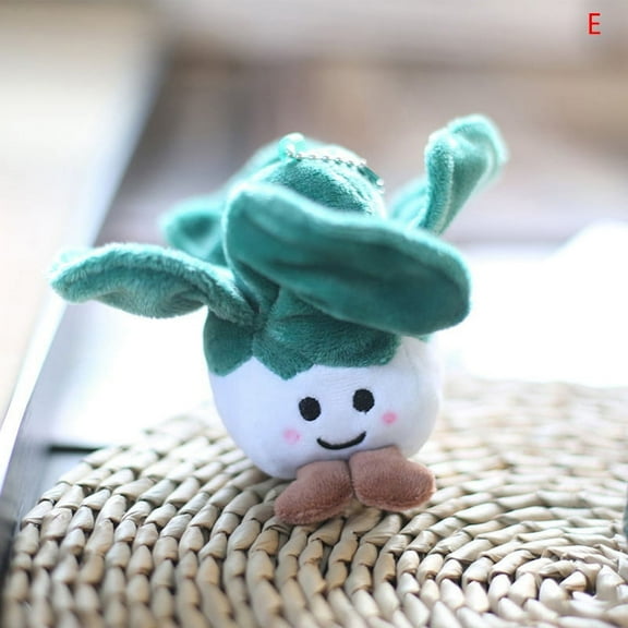 Vegetable Plush Toy Cartoon Cabbage Corn Broccoli Pendant Soft Stuffed Doll Keychain Backpack Car Bag Decor Kid Gift