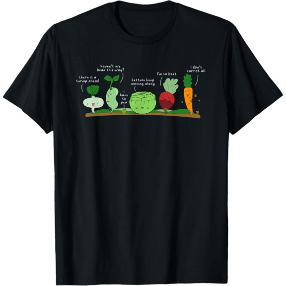 Vegetable Puns Funny Veggie Vegan Apparel for Women or Men T-Shirt