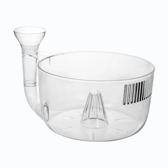 Vegetable Rinsing Basket for Faucet, Fruit Washing Strainer with Snail-Shaped Drain, Clear Plastic Produce Washing Colander for Kitchen Sink, Fast Drain Berry and Grape Washer