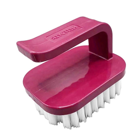 Vegetable Scrubber Brush with Ergonomic Handle,Reusable Fruit and Vegetable Brushes,Veggie Wash Brush,Vegetable Cleaner Tool for Fruits,Potatoes,Carrots & More (Z-Red Soft Bristles)