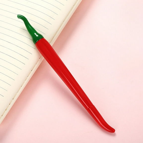 Vegetable Shaped Pen Fruit Chili Corn Ergonomic Grip Writing Instrument Funny Novelty Stationery Student Office Supply Cute Kawaii Food Style Ballpoint Pen 5ml Ink Smooth Writing