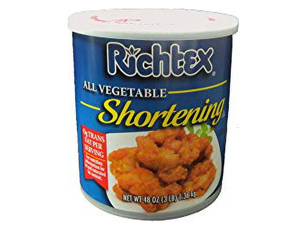 Vegetable Shortening, 3 Pound 12 Per Case.