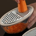 thumbnail image 1 of Vegetable Shredder under $5! kkbbma Stainless Steel Vegetable Grater, Multi-Function Julienne Peeler with Container, Kitchen Slicer Shredder for Salad Cooking, 1 of 6