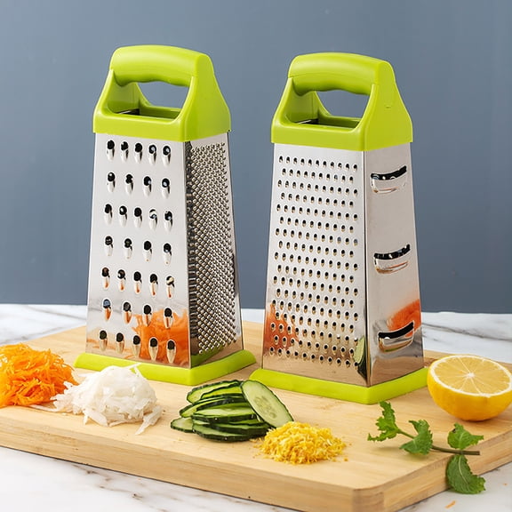 Vegetable Shredder Kitchen Tool, Stainless Steel Four-sided Grater, Efficient Slicing and Dicing, Space-saving Vertical Design, Easy to Clean Dishwasher Safe, Topliu