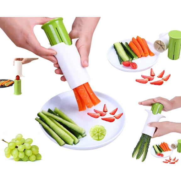 Vegetable Slicer Fruit Cutter for Cucumber, Strawberry, Carrot, Potato | Easy Salad Maker, Cheese Grater for Kitchen | Creative Multi-Function Manual Food Choppe.r