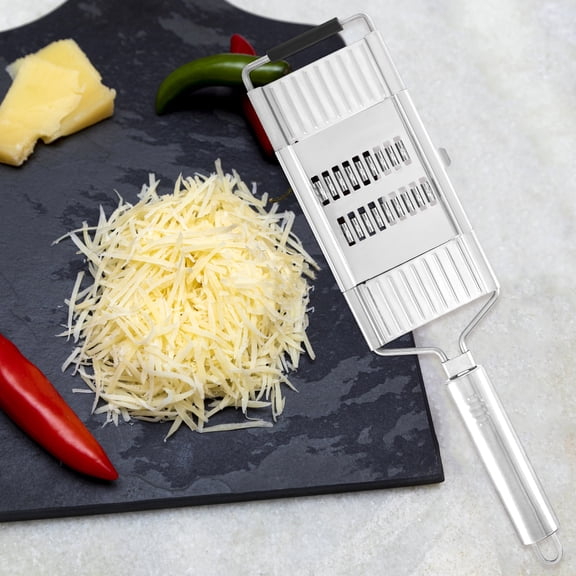 Vegetable Slicer Multipurpose Vegetable Graters with 3 Blades Handheld Stainless Steel Veggie Shredder Non-Slip Vegetable Slicer Cuts Set Dishwasher Safe for Vegetable Kitchen