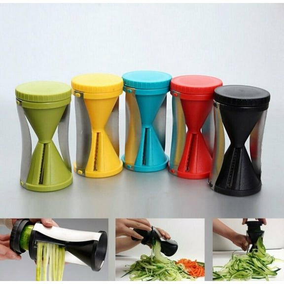 Vegetable Spiral Slicer Cutter Spirelli Kitchen Tool Spiralizer Twister Grater Set of 2