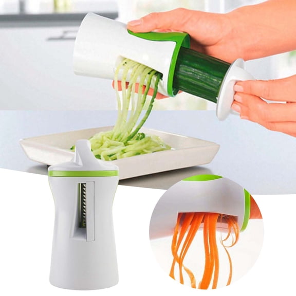 Vegetable Spiralizer Handheld for Low Carb, Zucchini Noodle Maker Keto Friendly Paleo Diet, Veggie Spaghetti Pasta Noodles Maker for Zucchinis and Carrots, Kitchen Accessories