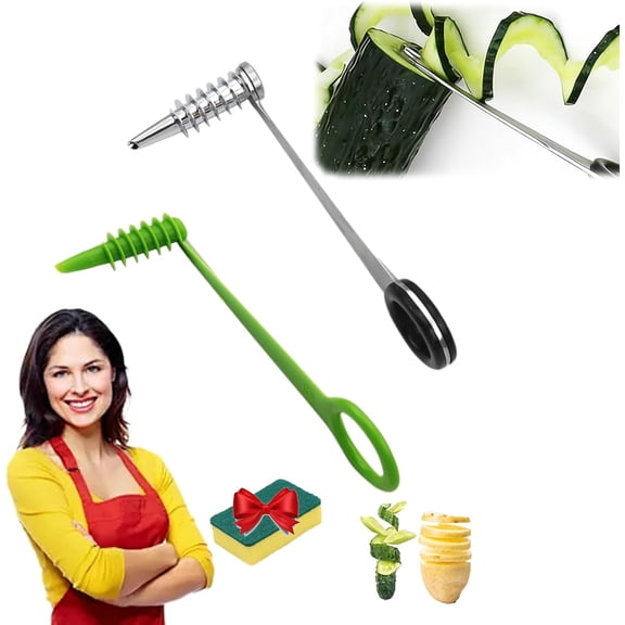 Vegetable Spiralizer Manual Multi-Use for Potato Cucumber Carrot Style B