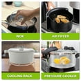 thumbnail image 1 of Vegetable Steamer Basket Rack for Cooking, 3" and 1-3/4" Tall Trivet for Instant Pot 3 Qt and 6 Qt, Heavy Duty 18/8 Stainless Steel Steamer Rack Fit Pressure Cooker (6.4" Round - 2PCS), 1 of 6