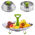 thumbnail image 1 of Vegetable Steamer Basket, Stainless Steel Folding Steamer with Extending Removable Center Handle Insert for Veggie Seafood Cooking to Fit Various Size Pot, 1 of 7