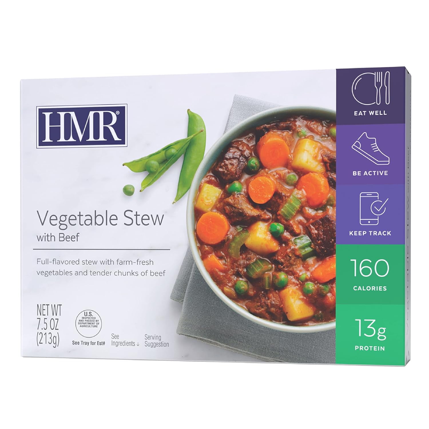 Vegetable Stew with Beef Entrée Prepackaged Lunch or Dinner to