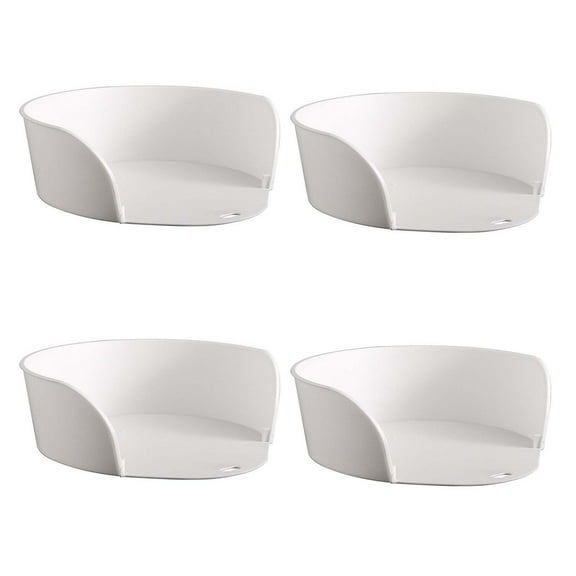 Vegetable Storage Basket Kitchen Corner Organizer White Round Design for Fresh Produce and Pantry Organization in Small Spaces and Home Department Stores Sopatenor