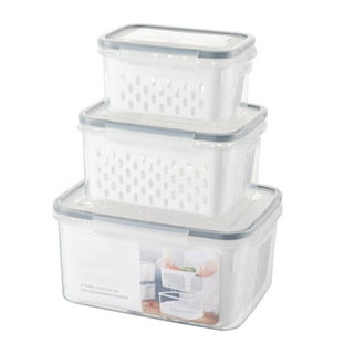Coopbenpt Fruit Vegetable Food Storage Containers for Fridge, 3