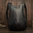 thumbnail image 1 of Vegetable Tanned Soft Leather Beetle Student Backpack, 1 of 2