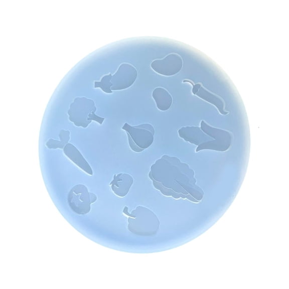 Vegetable Theme Silicone Craft Mold For Resin Jewelry Pendant Making Carrot Tomato Lettuce Charm Accessories